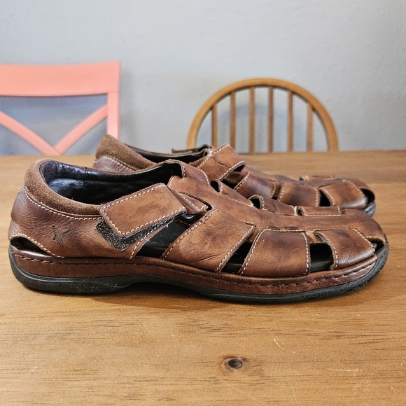 PIKOLINOS Other - Pikolinos Men's Tarifa Leather Fisherman Sandals Brown Size 8 (41)